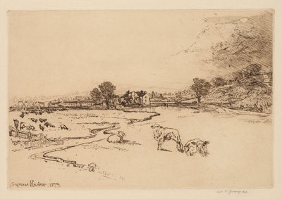 Sawley Abbey od Francis Seymour Haden