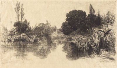 Shere Mill Pond (Větší talíř) od Francis Seymour Haden