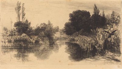 Shere Mill Pond (Větší talíř) od Francis Seymour Haden
