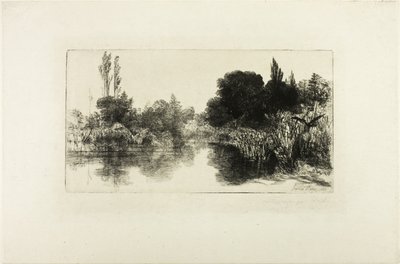 Shere Mill Pond, č. II (velká deska) od Francis Seymour Haden