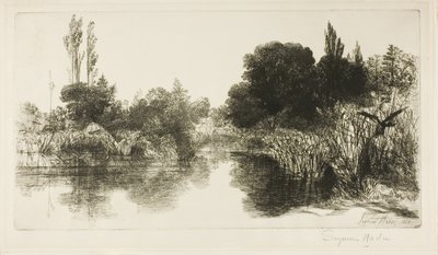 Shere Mill Pond, č. II (velká deska) od Francis Seymour Haden