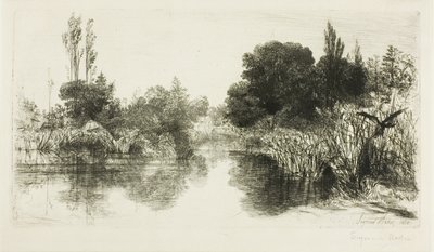 Shere Mill Pond, č. II (velká deska) od Francis Seymour Haden