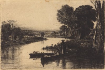 Rybáři z Temže od Francis Seymour Haden