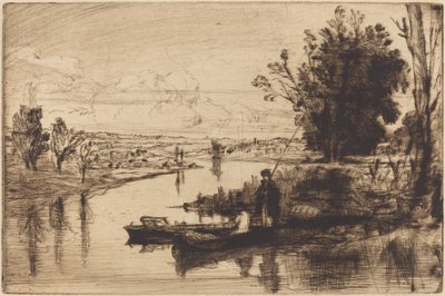 Rybáři z Temže od Francis Seymour Haden