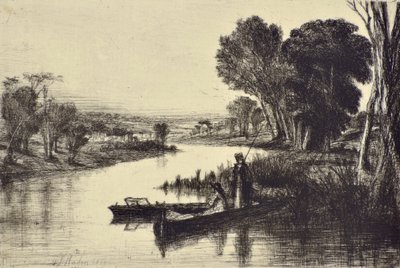 Thames Fishermen No.1 od Francis Seymour Haden