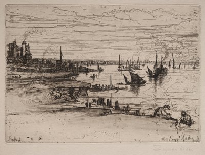 The Inn, Purfleet, 1869. od Francis Seymour Haden