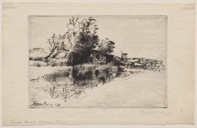 The Little Boathouse od Francis Seymour Haden