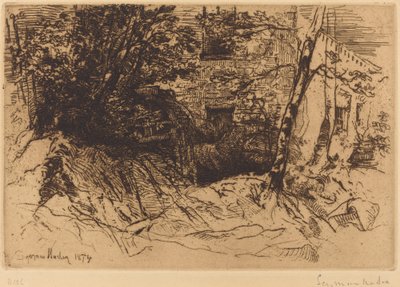 Mlýnské kolo od Francis Seymour Haden