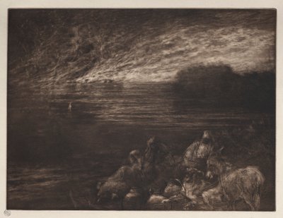 Solný sloup od Francis Seymour Haden