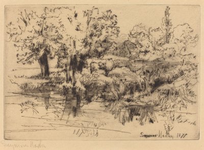Tři krávy od Francis Seymour Haden