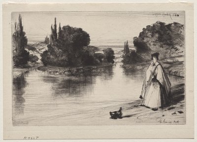 Tažná cesta od Francis Seymour Haden