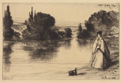 Vlečná stezka od Francis Seymour Haden