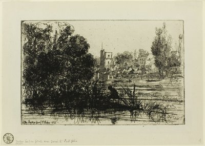 Kostel Twickenham od Francis Seymour Haden