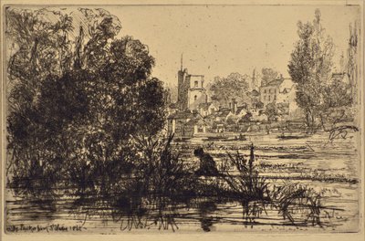 Kostel Twickenham od Francis Seymour Haden