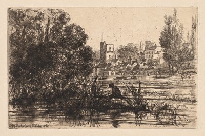 Kostel Twickenham, 1865. od Francis Seymour Haden