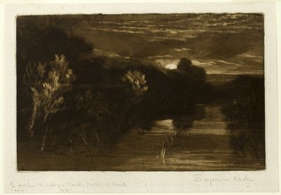 Kanál Winchelsea od Francis Seymour Haden