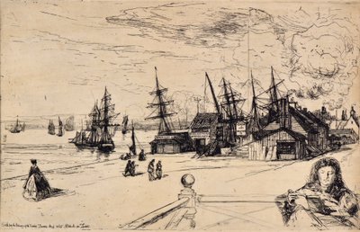 Yacht Tavern, Erith od Francis Seymour Haden