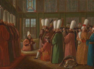Velký vezír dává audienci anglickému velvyslanci od Francis Smith