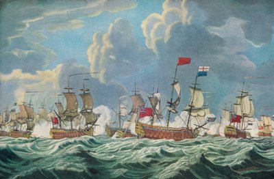 Bitva u Quiberonského zálivu, c1765 od Francis Swaine