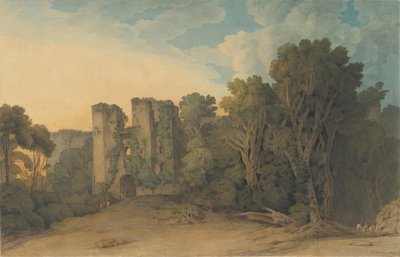 Hrad Berry Pomeroy v hrabství Devon, 1775-1805. od Francis Towne