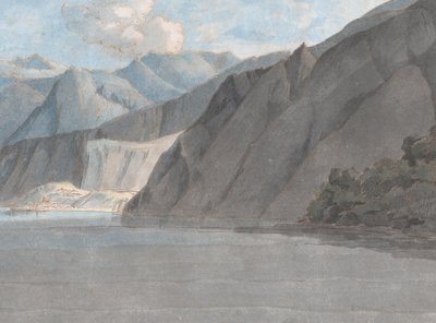 Pohled na jezero Como s Monte Leoni, 27. srpna 1781. od Francis Towne