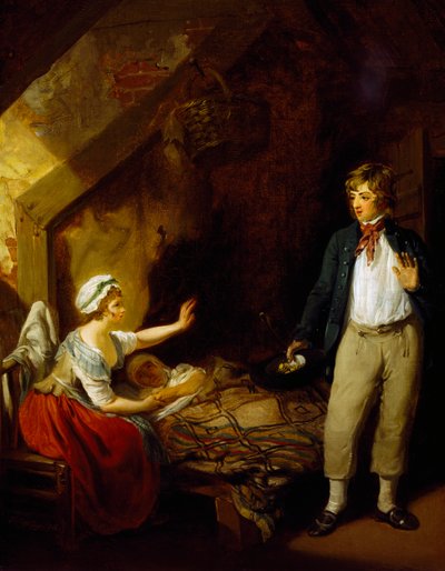 Návrat námořníka, obraz Francise Wheatleyho (1747-1801). od Francis Wheatley