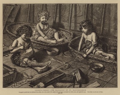 Devadesát tři, masakr svatého Bartoloměje od Francis Wilfred Lawson