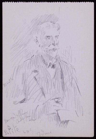 Portrét A Beresford Pite od Francis Wilfred Lawson
