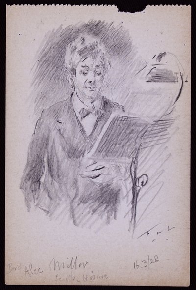 Portrét Aleca Millera od Francis Wilfred Lawson