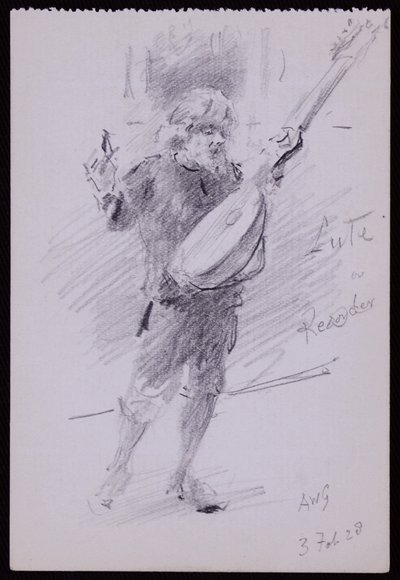 Portrét Arnolda Dolmetsche od Francis Wilfred Lawson