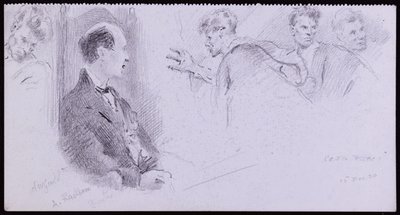 Portrét Arthura Rackhama od Francis Wilfred Lawson