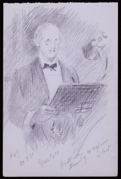 Portrét DS MacColl od Francis Wilfred Lawson
