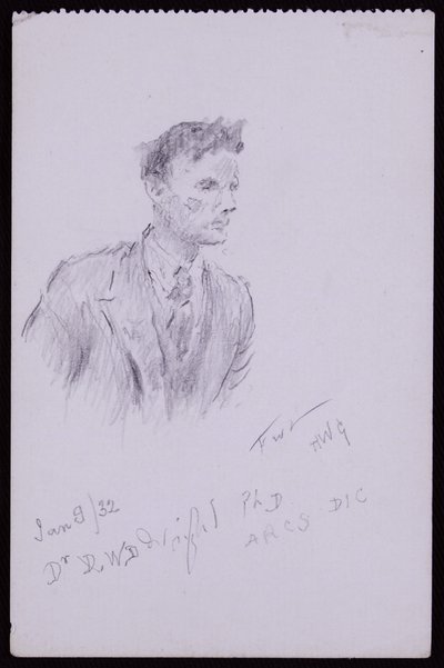 Portrét Dr.DWD Wrighta od Francis Wilfred Lawson