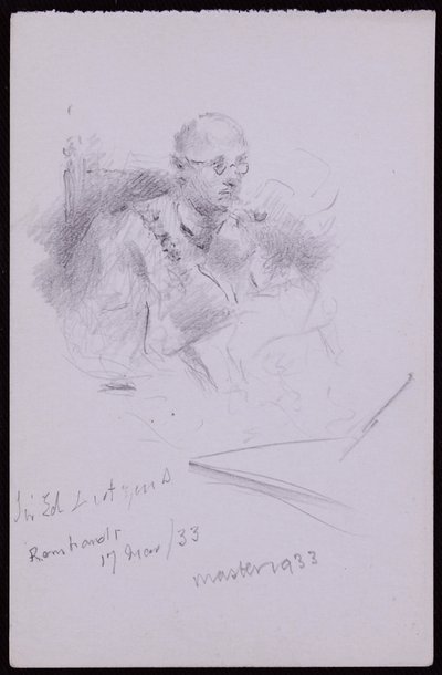 Portrét Edwina Lutyense od Francis Wilfred Lawson