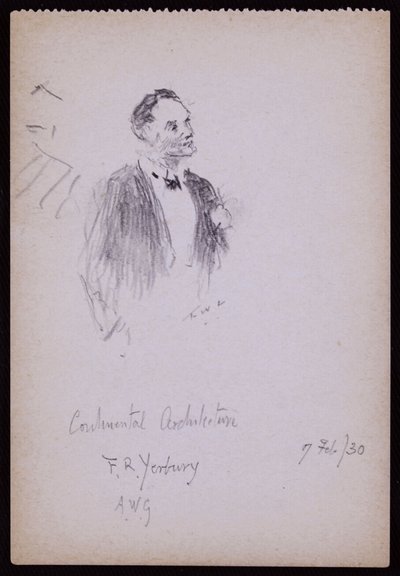 Portrét FR Yerburyho od Francis Wilfred Lawson