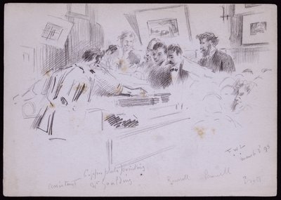 Portrét F. Demonstrace Gouldinga od Francis Wilfred Lawson