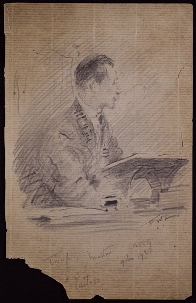 Portrét Francise Troupa od Francis Wilfred Lawson