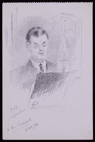 Portrét HB Cresswella od Francis Wilfred Lawson