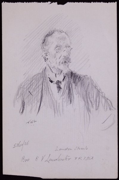 Portrét HV Lanchester od Francis Wilfred Lawson