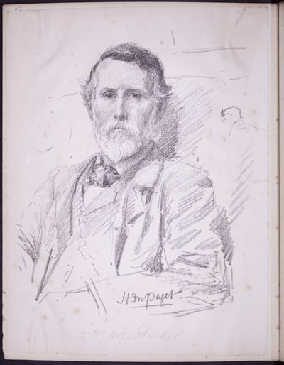 Portrét Hope-Pinker HR, cca 1900 (tužka na papíře) od Francis Wilfred Lawson