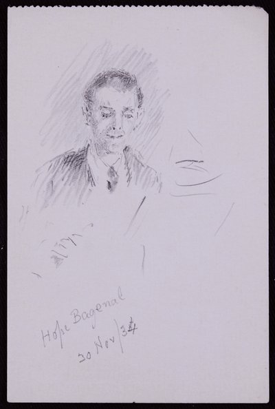 Portrét Hope Bagenal od Francis Wilfred Lawson