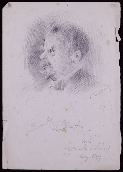 Portrét JF Bentleyho od Francis Wilfred Lawson