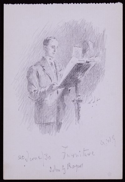 Portrét Johna G Rogerse od Francis Wilfred Lawson