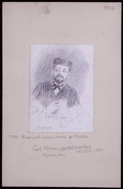 Portrét Karla Kralla od Francis Wilfred Lawson