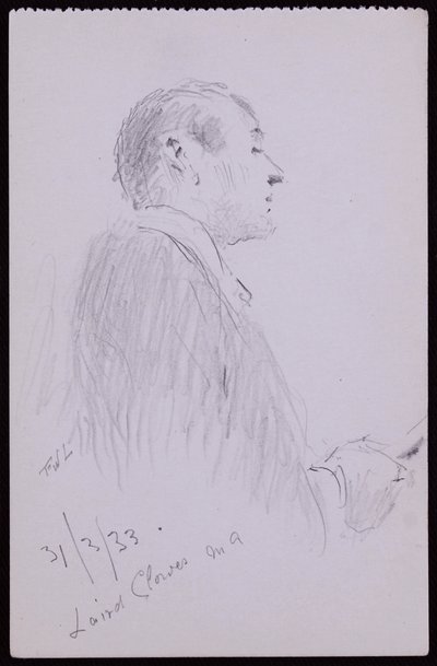 Portrét Lairda Clowese od Francis Wilfred Lawson
