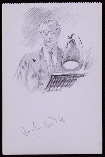 Portrét Martina Hardieho, kolem roku 1931 (tužka na papíře) od Francis Wilfred Lawson
