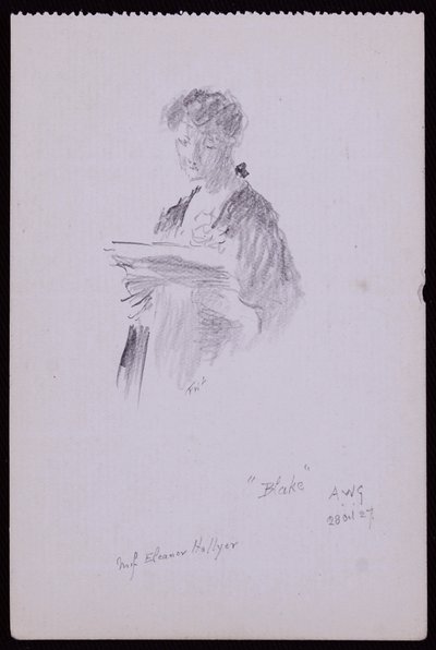 Portrét slečny Eleanor Hellyerové od Francis Wilfred Lawson