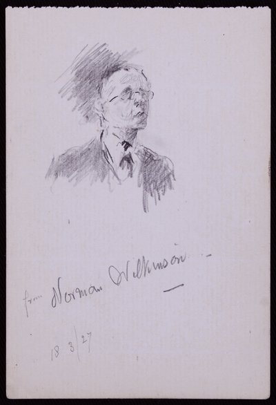 Portrét Normana Wilkinsona od Francis Wilfred Lawson