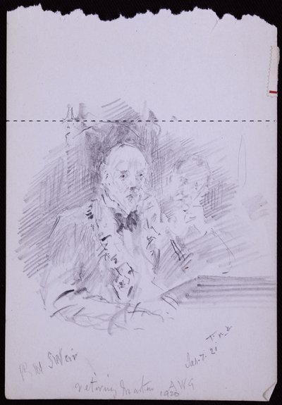 Portrét RW Schultze Weira od Francis Wilfred Lawson