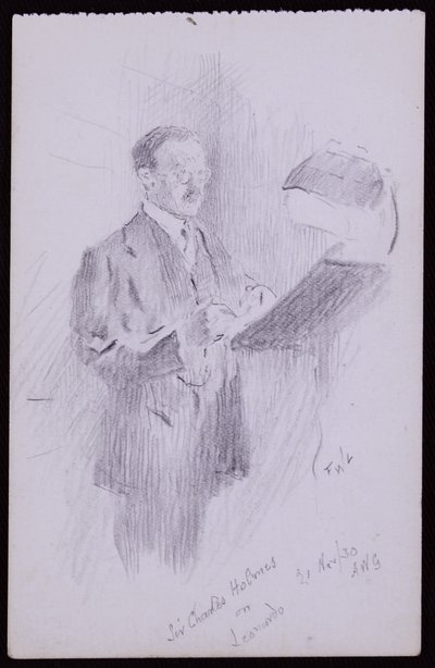 Portrét sira Charlese Holmese od Francis Wilfred Lawson
